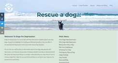 Desktop Screenshot of dogsfordepression.org.uk