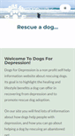 Mobile Screenshot of dogsfordepression.org.uk